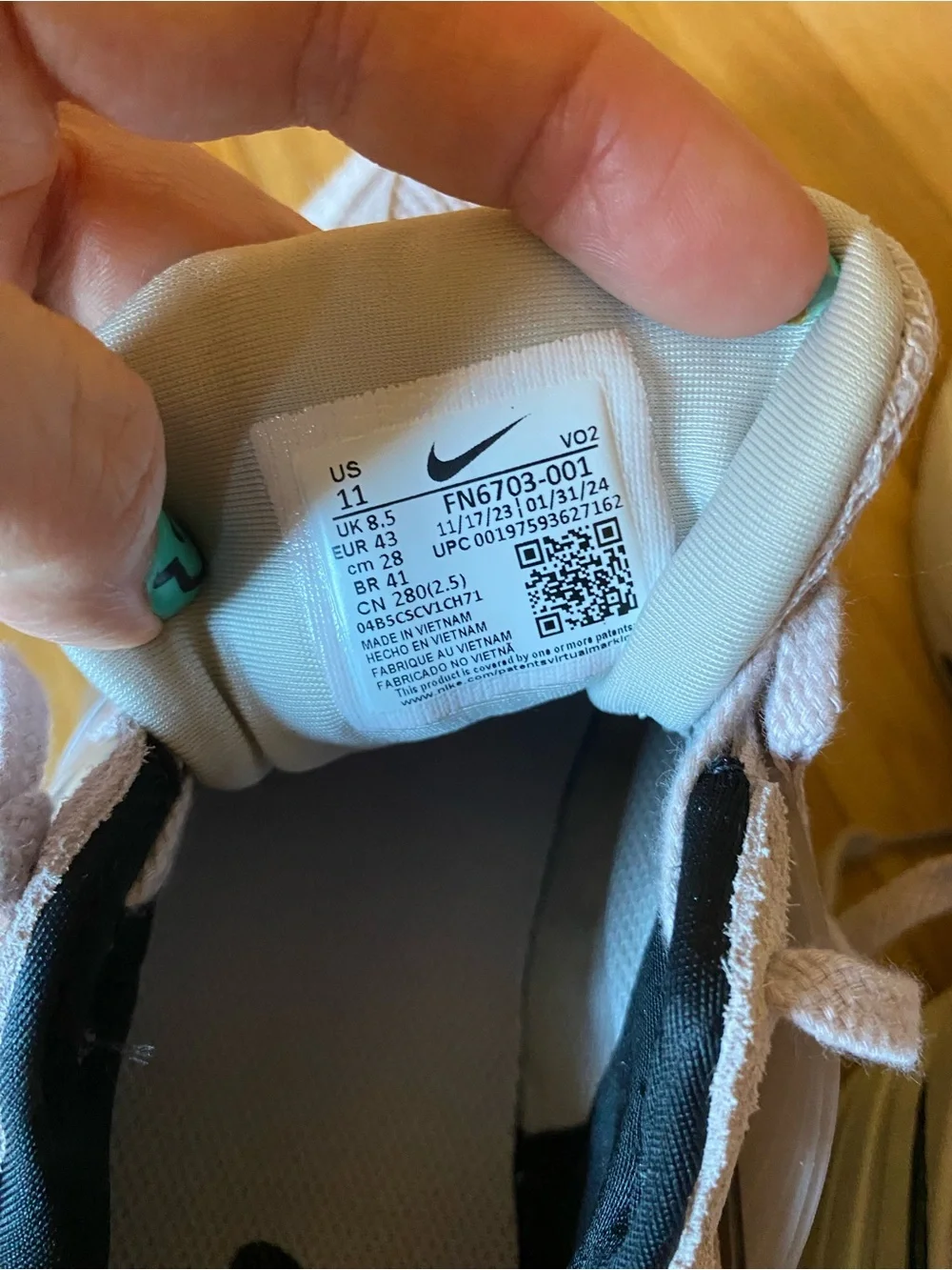 Nike V2K Run Platinum Violet Womens